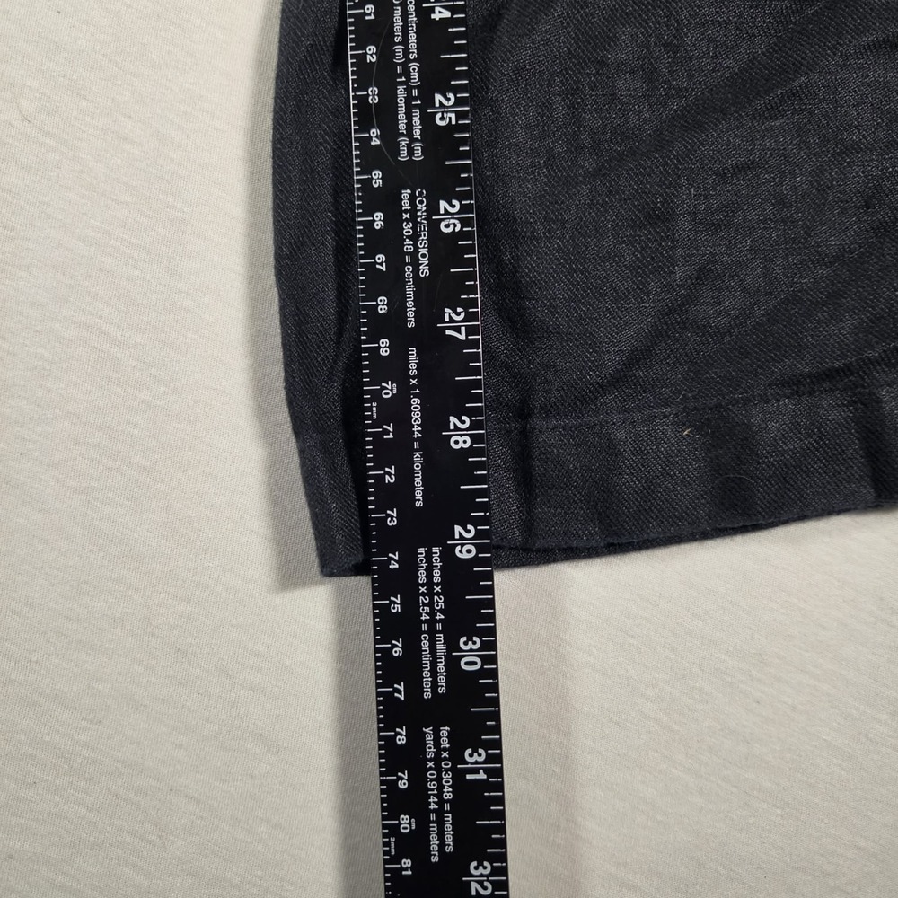 Halston Linen Pants Womens Size 8 Wide Leg Baggy - Picture 6 of 7